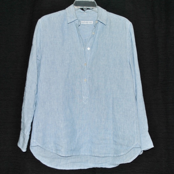 Southern Tide Linen Pop Over Top - Picture 3 of 5